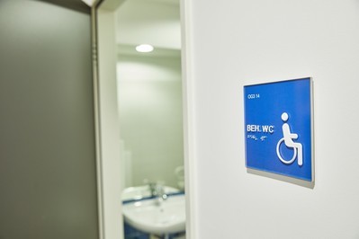 Bild der WC-Anlage (Behinderten-WCs)